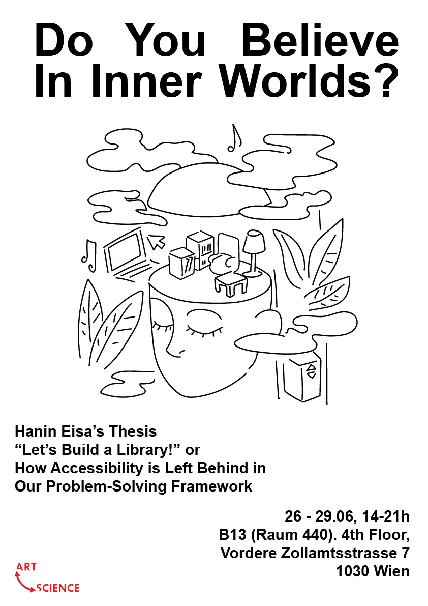 Poster Design Variant 1. Name ist dazu geschrieben
