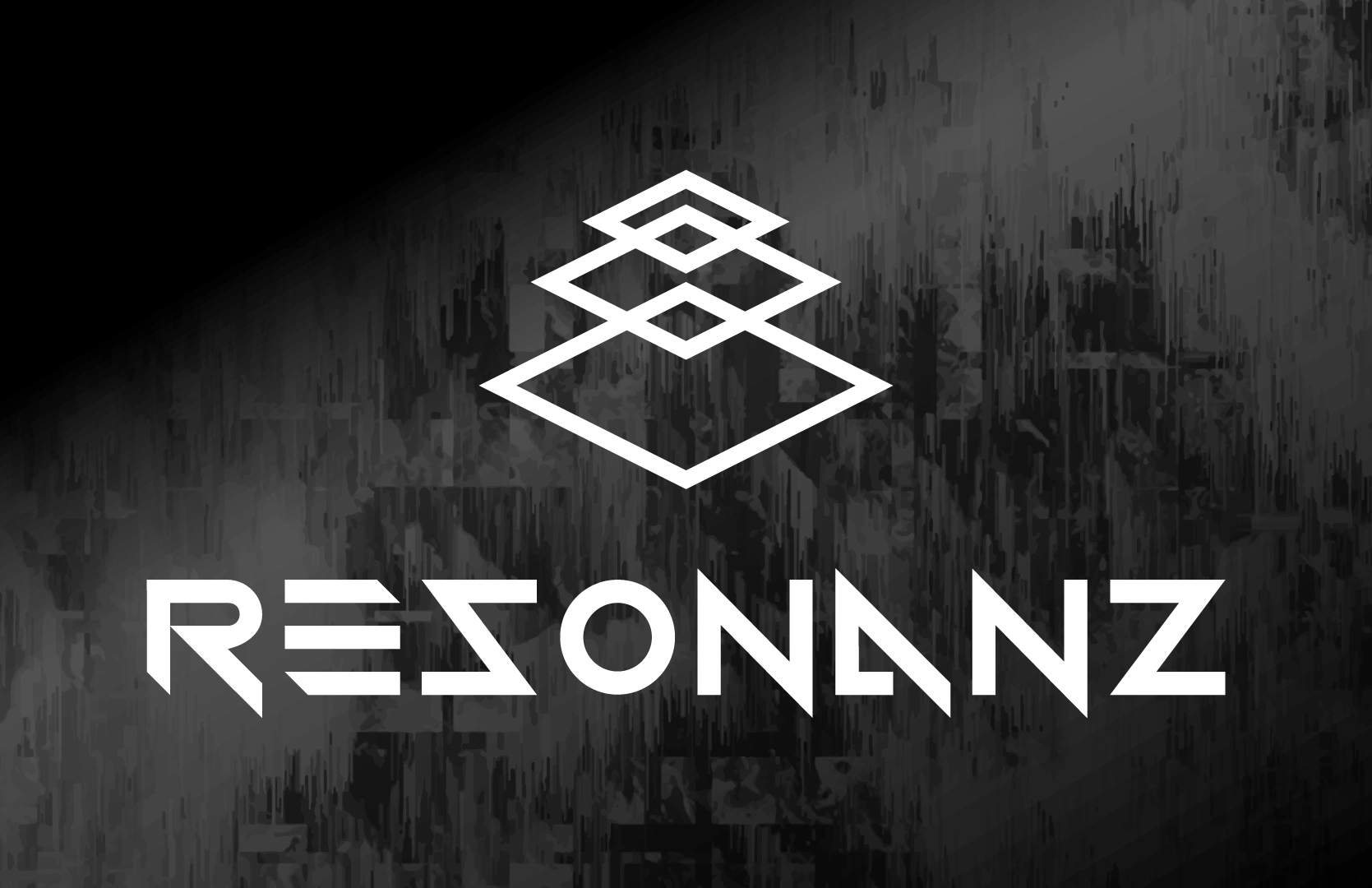 Logo mit schwarzen Hintergrund.