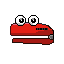 Stapely. Ein Stapler mit Augen.